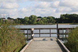 fishing pier on Westwood Lake