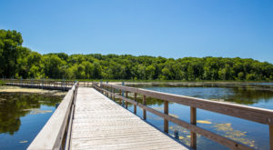 boardwalk across westwood lake