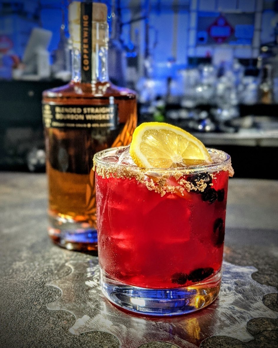 blueberry bourbon cooler