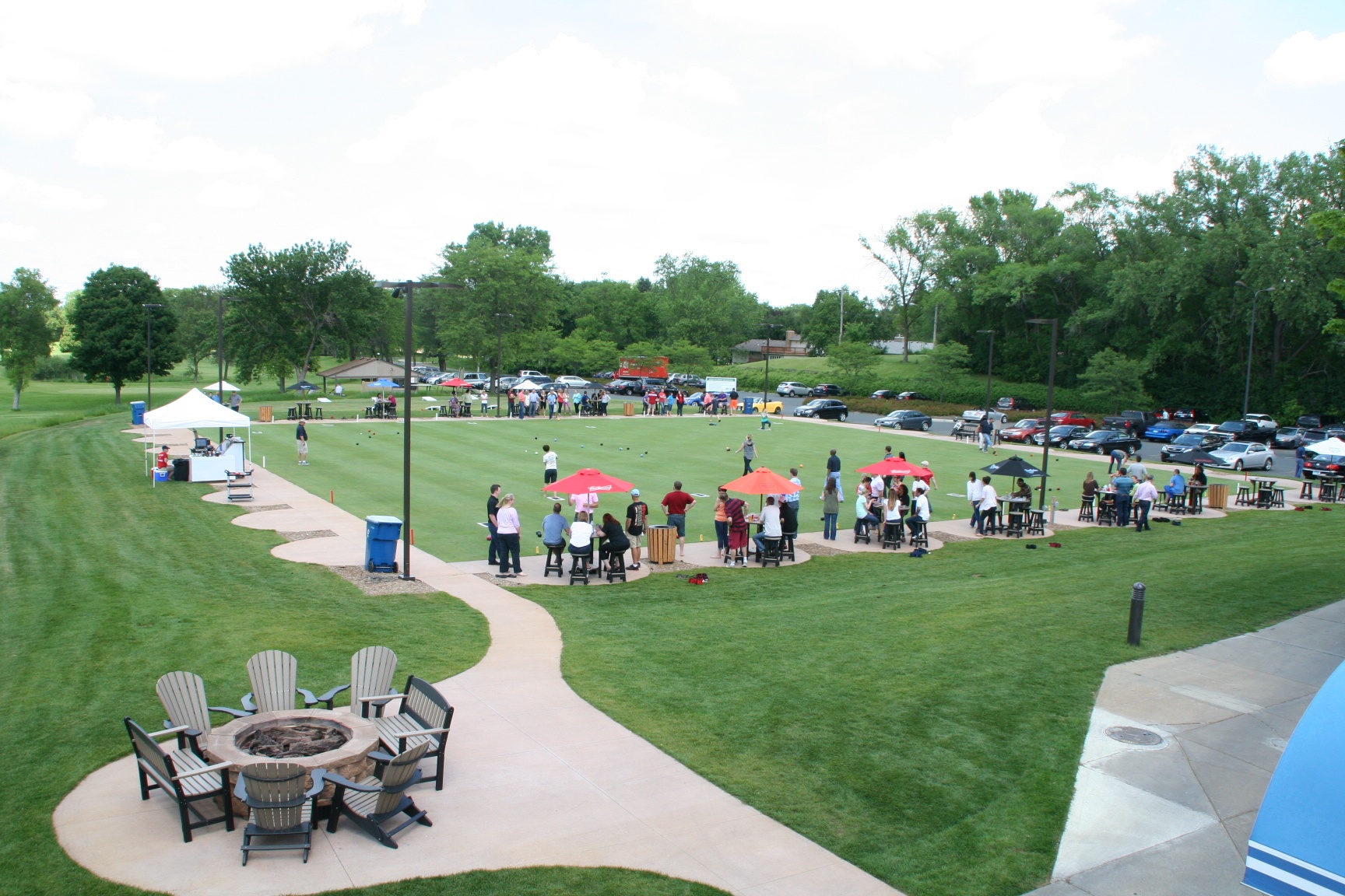 lawn bowling green at Brookbview