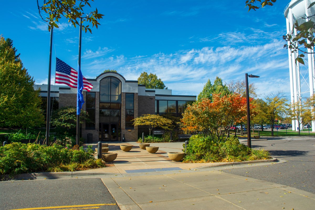 Golden Valley City Hall and water tower