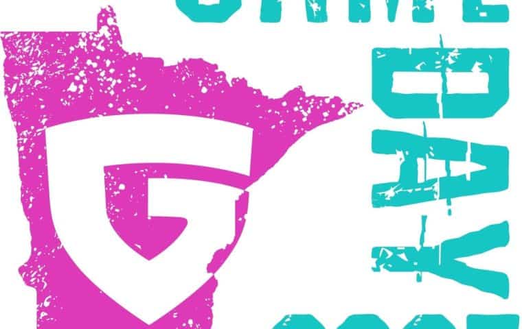 A graphic of the outline of Minnesota with a big G in the middle and Game Day 2025